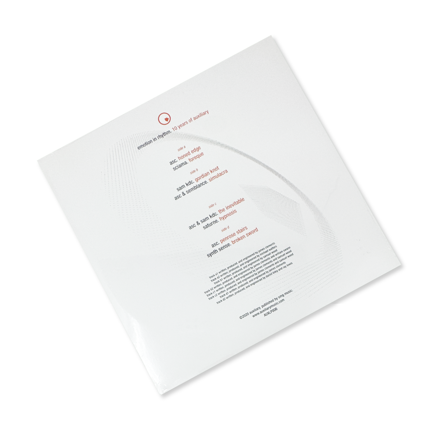 Various Artists 'Emotion In Rhythm. 10 Years Of Auxiliary' [2LP]