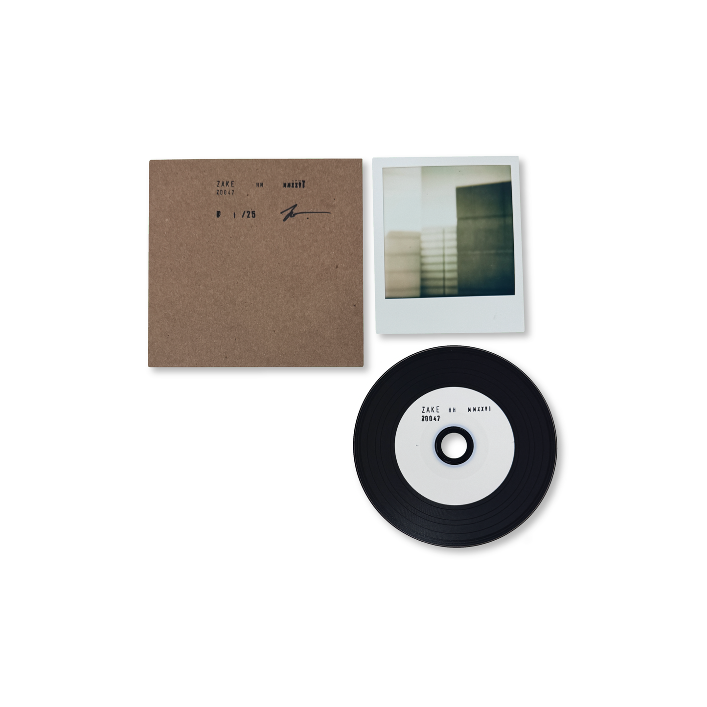 zakè 'HH' [CD] (signed, hand-assembled CD + unique Polaroid [ltd. to 25])