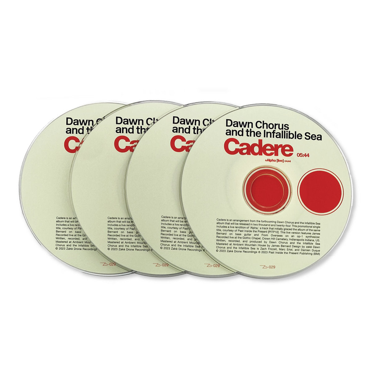 Dawn Chorus and the Infallible Sea 'Cadere' [CD]