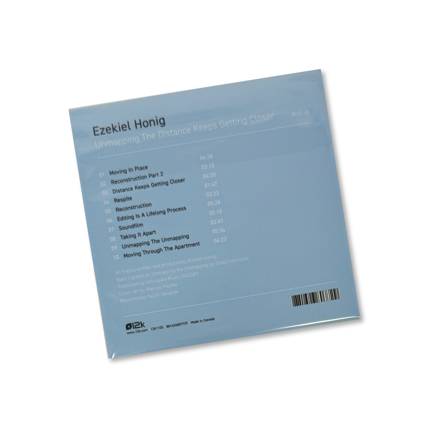 Ezekiel Honig 'Unmapping The Distance Keeps Getting Closer' [CD]