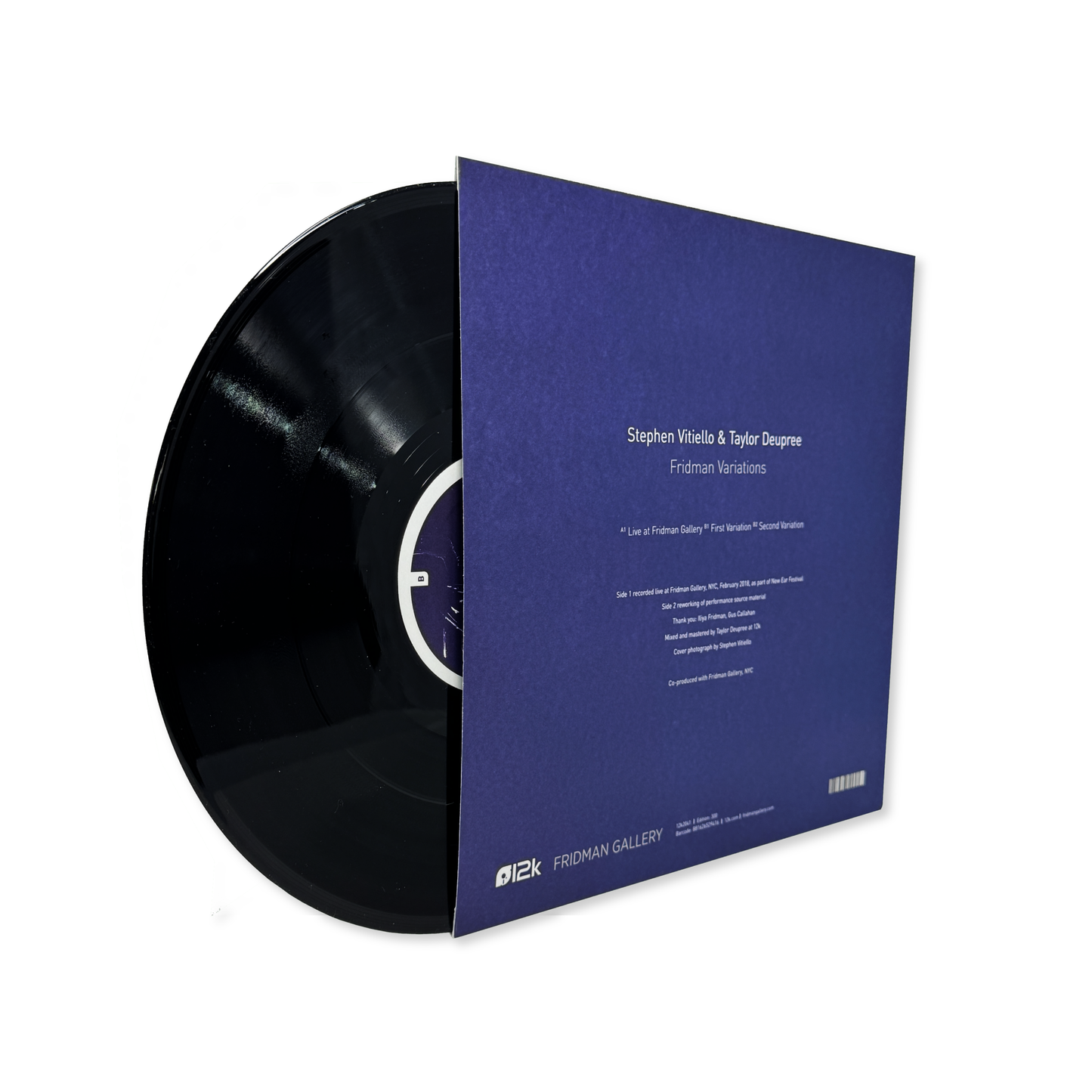 Stephen Vitiello & Taylor Deupree 'Fridman Variations' [LP]