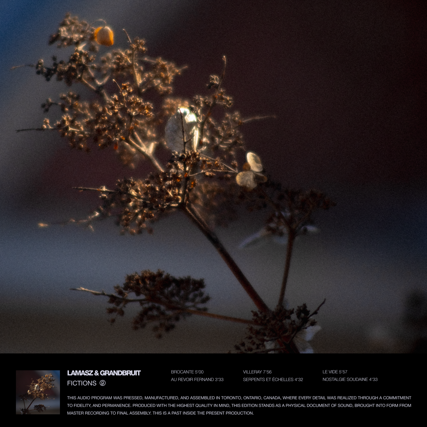 Lamasz & Grandbruit 'Fictions' [CD]
