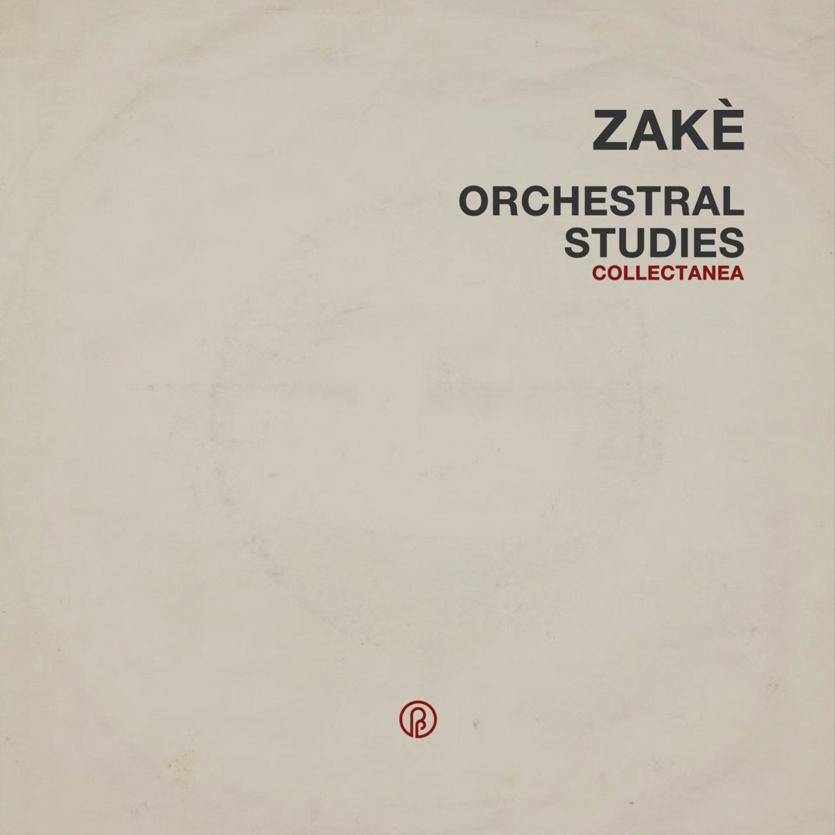 zakè 'Orchestral Studies Collectanea' [PROMO CD]