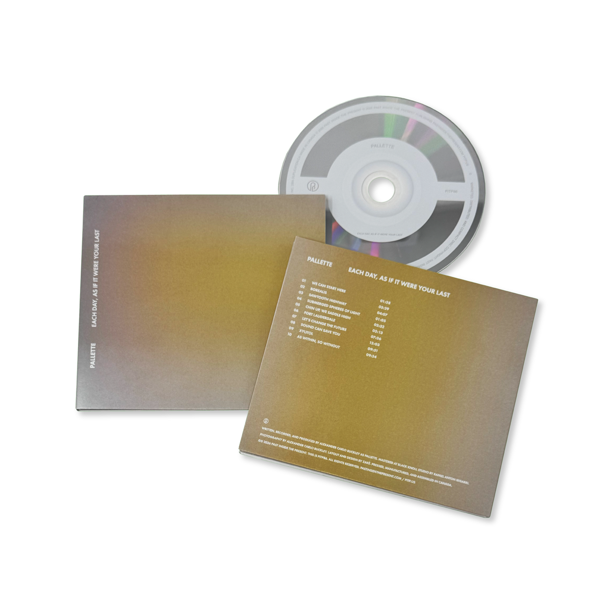 Pallette 'Each Day, as if It Were Your Last' [CD]