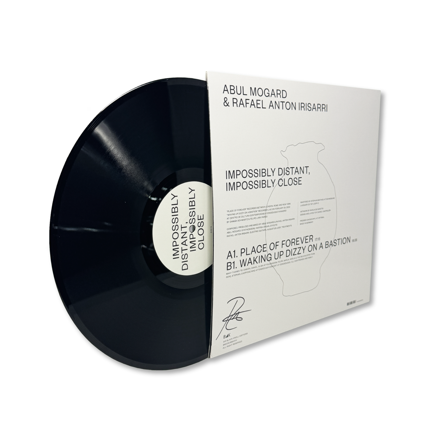 Abul Mogard & Rafael Anton Irisarri 'Impossibly distant, impossibly close' [LP] (SIGNED COPY)