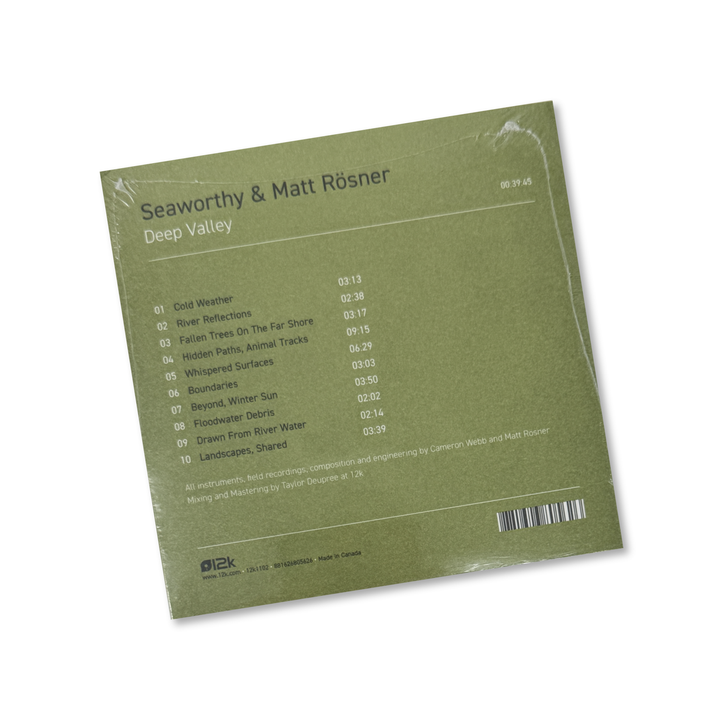 Seaworthy & Matt Rösner 'Deep Valley' [CD]