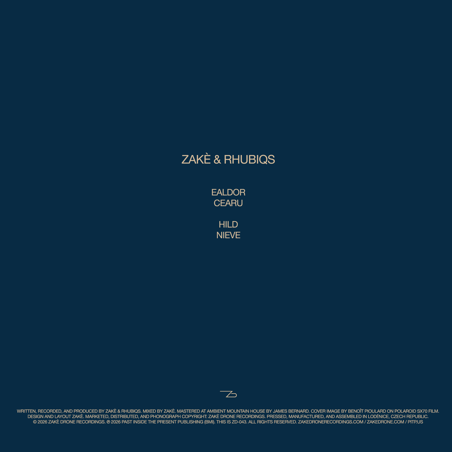 zakè & rhubiqs 'Hild' [LP]