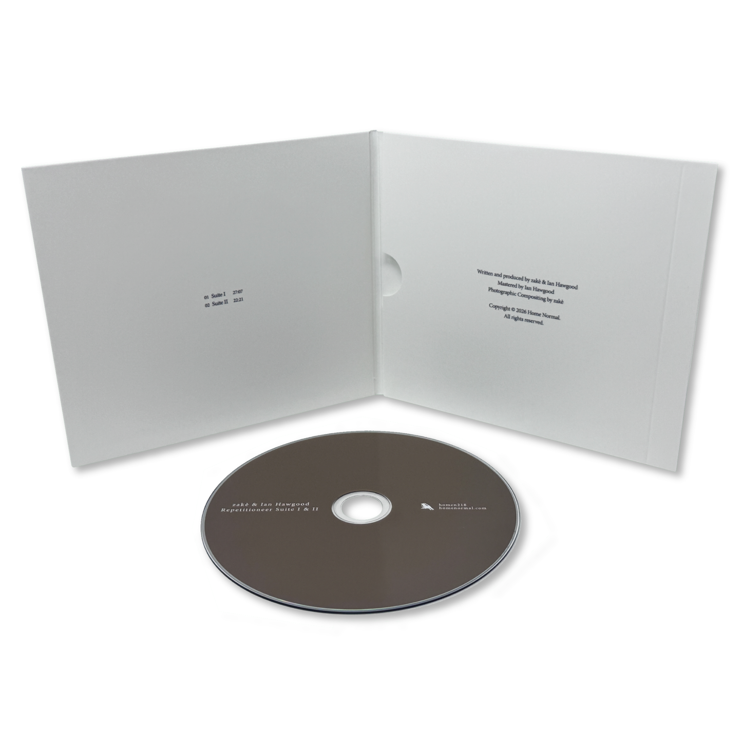 zakè & Ian Hawgood 'Repetitioneer Suite I & II' [CD]