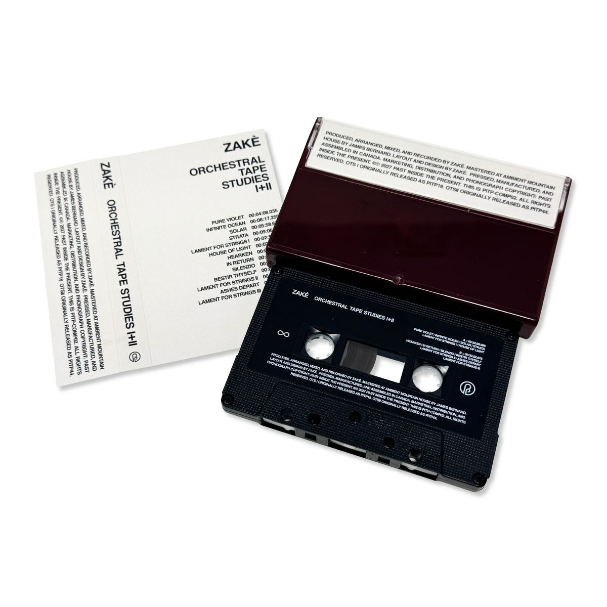zakè 'Orchestral Tape Studies I+II' [CS]