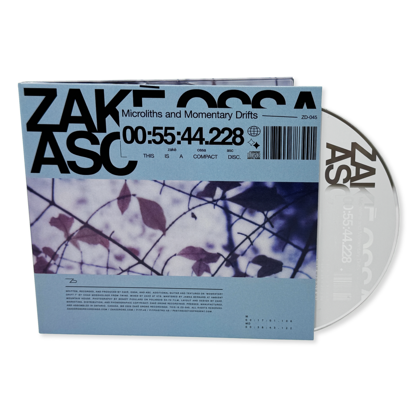 zakè, Ossa, ASC 'Microliths and Momentary Drifts' [CD+7"]