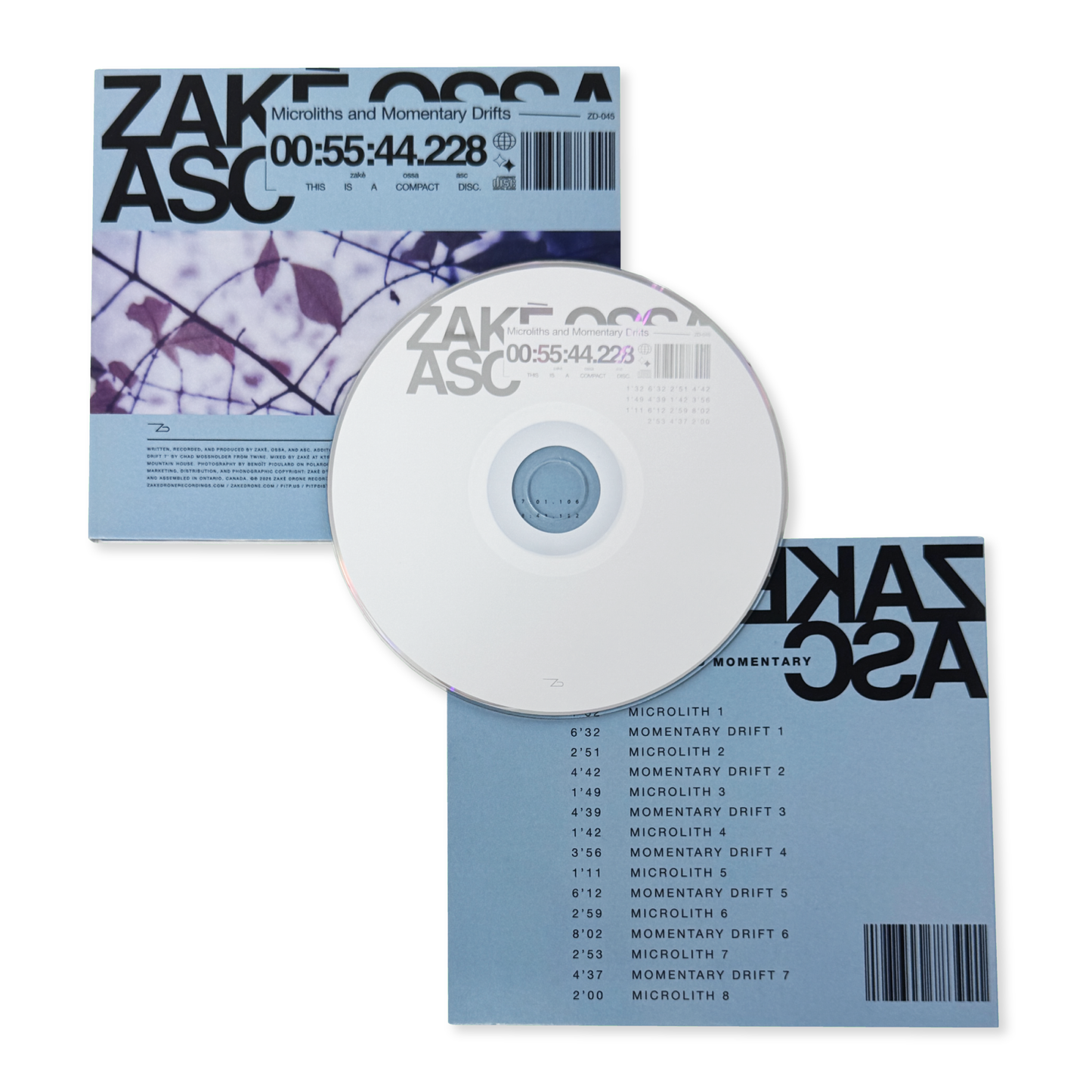 zakè, Ossa, ASC 'Microliths and Momentary Drifts' [CD+7"]